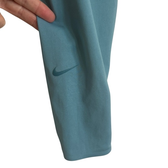 Nike One Luxe Mid-Rise Tights, Turquoise Blue, Size L - Picture 6 of 8